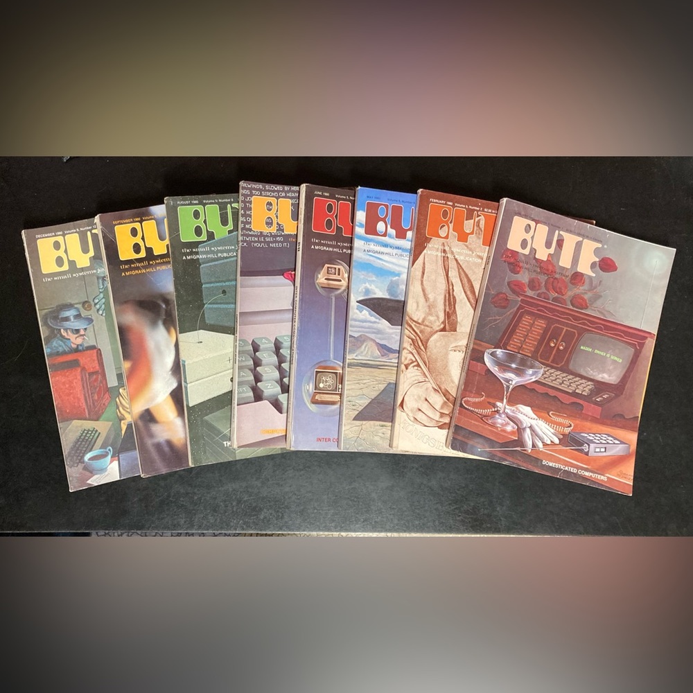 Vintage BYTE Magazine from 1980. Your choice of one or pay for all 9